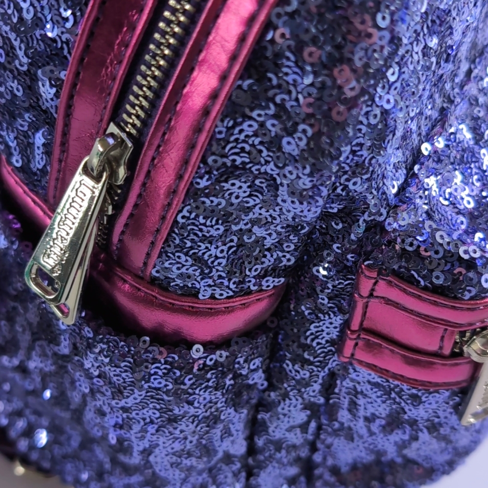 Disney Parks Loungefly Purple Potion Sequin Mini Backpack - Picture 11 of 16